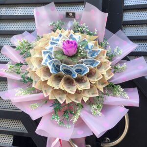 Bó hoa tiền 5k đen chảnh