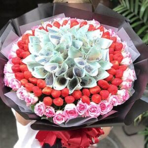 Bó hoa tiền 100k (Trắng tinh khôi)